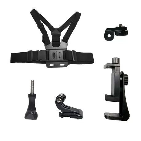Universal Cell Phone Chest Mount Harness Strap Holder Mobile Phone GoPro Clip POV Video