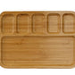 Square breakfast platter with carved pieces