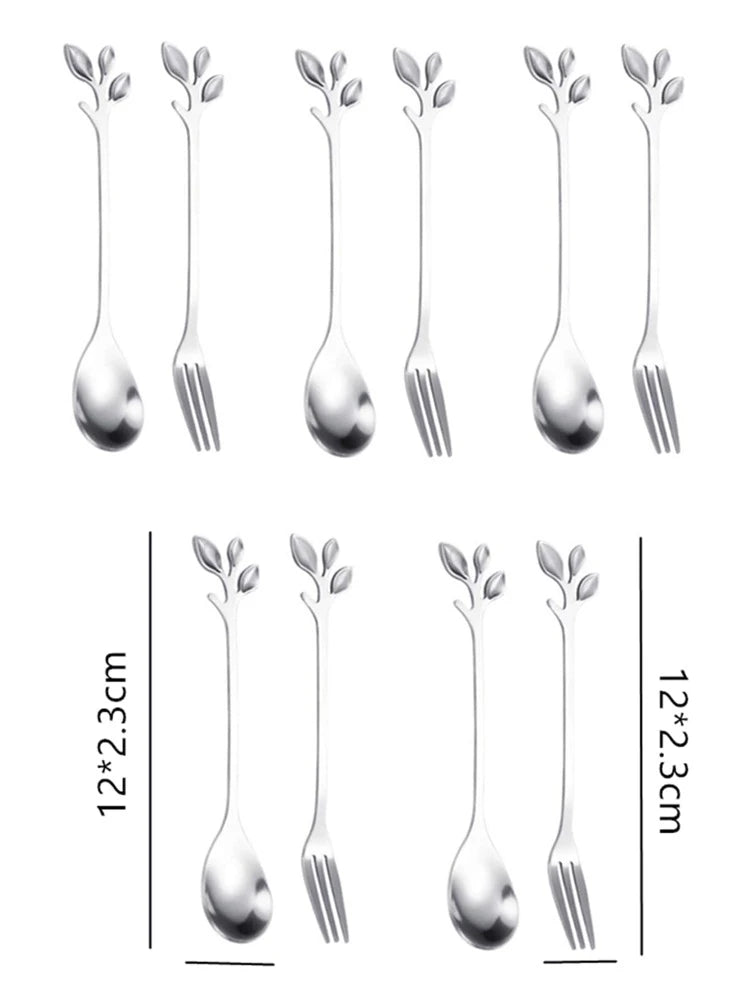 Coffee/Dessert Spoons And Fork Set 4pc