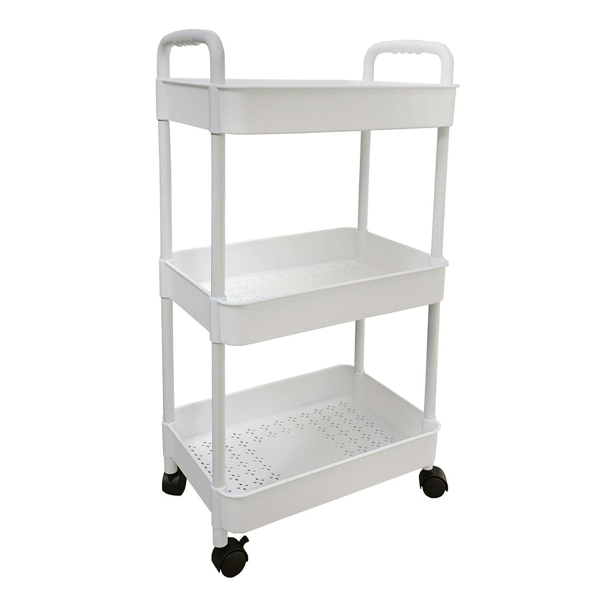 MFurn 3 Or 4-Tier Rolling Storage Trolley Cart – White, Yellow Or Black