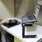 Air Space Adjustable Laptop Stand with Removable Mouse Pad & Cooling Fan