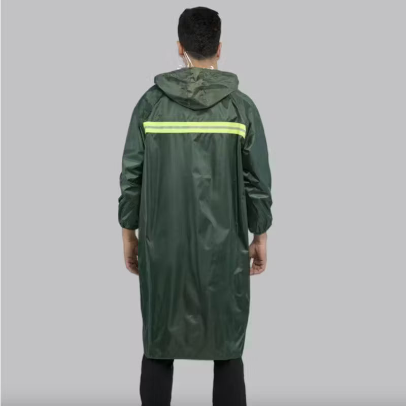 Unisex Long Raincoat With Hood – H-668
