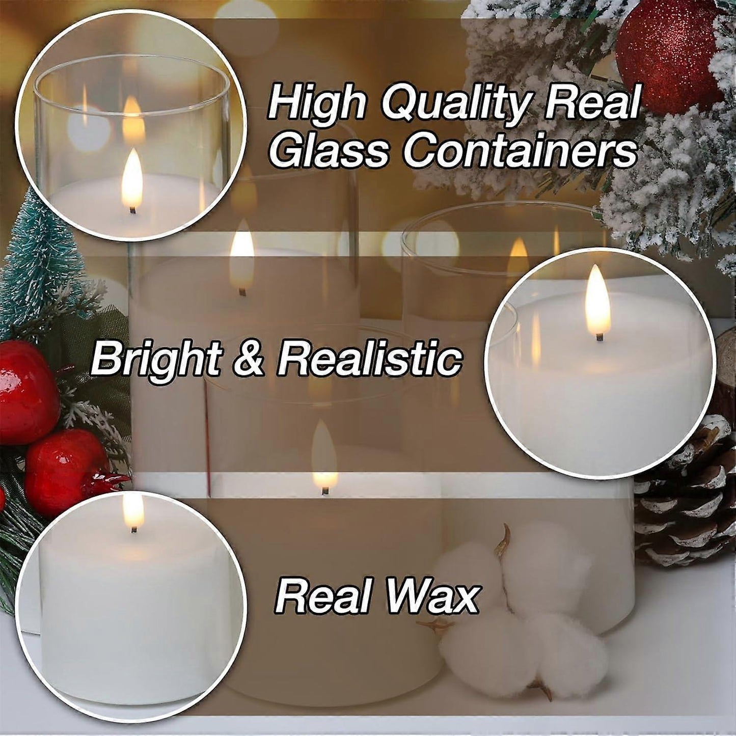 Flickering Realistic Flameless Battery Candle