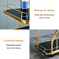 MFurn Gold Bar Carts with 3-Tier Storage Shelves, Home Bar Serving Carts.