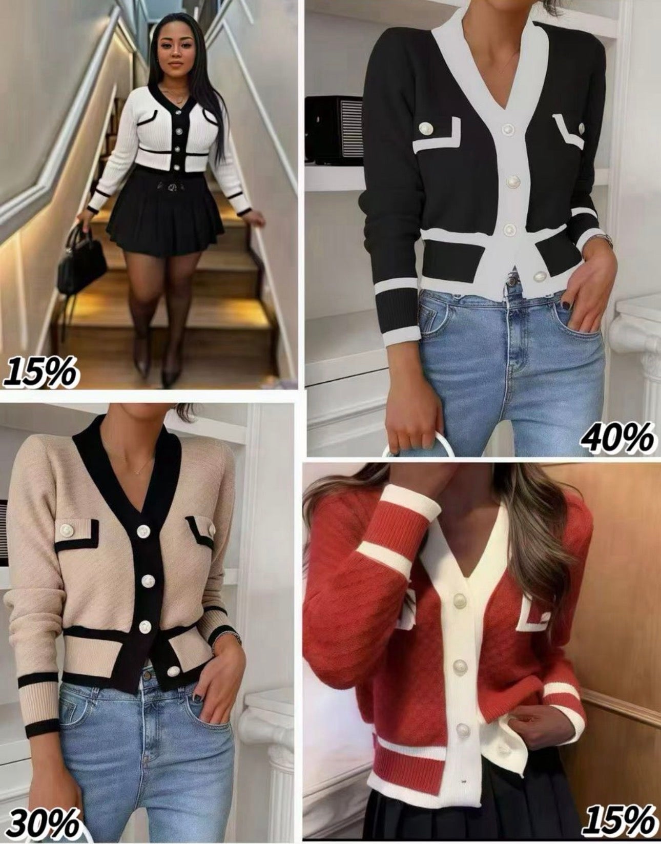 Ladies Chic Cardigan-Various Colours