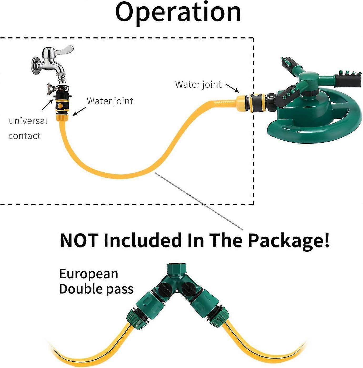 360 Degree Automatic Rotation Garden Lawn Sprinkler