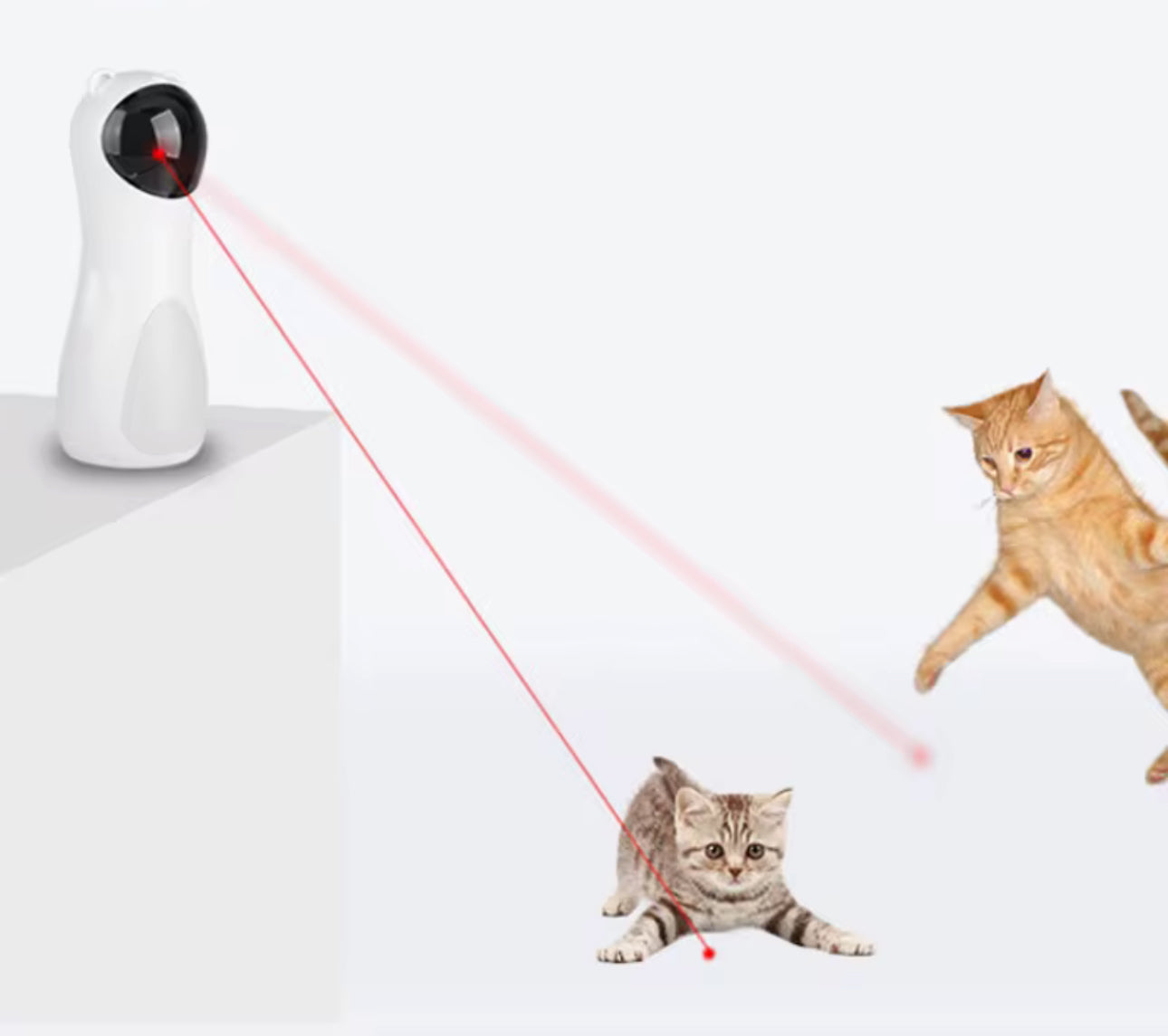 MTech Automatic Cat Laser Toy – Interactive USB & Battery Powered Pet Laser With 3 Modes, Auto Timer, 360° Rotation