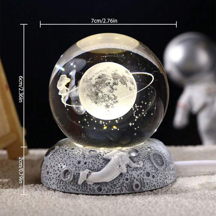 3D GALAXY CRYSTAL BALL