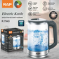 RAF  R.7943 Electric Kettle – 2.5L Capacity, 1500W Fast Boil with Auto Shut-Off