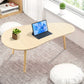MFurn Mango Shape Mid-Century Modern Coffee Table – Rustic Accent Wooden Table