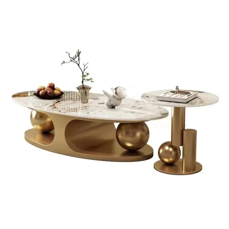 Modern Luxury Nordic Style Coffee Table Set 2pc