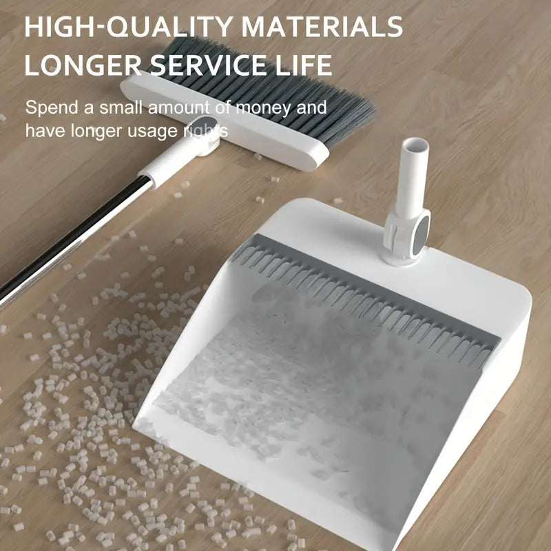 Rotating Broom + Dustpan Set