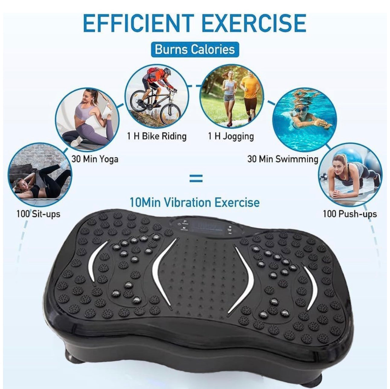 Pro-Sportz Intelligent Vibration Plate Exercise Machine Whole Body Workout Fitness Machine