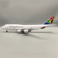 South African Airways Boeing 747-300 ZS-SAK Airplane Model 45cm - 1:150 Resin/Metal Alloy Mould Jet with Display Stand