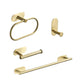 MHome 4-Piece DIY Self-Adhesive Bathroom Accessory Set – Modern & Hassle-Free