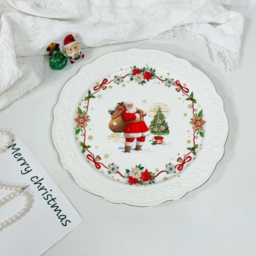 MHome Christmas Theme Under Plate 2pc Set