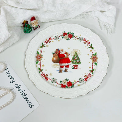 MHome Christmas Theme Under Plate 2pc Set