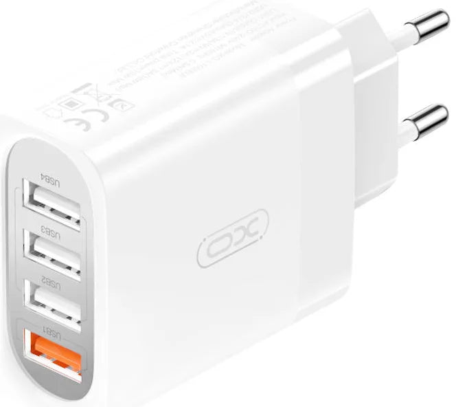 XO Charger Wall Charger XO L100 USB QC 3.0 + 3x USB 2.4A