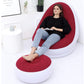 MHome Inflatable Lounge Chair for Adults with Foot Stool – Folding Portable Lazy Sofa