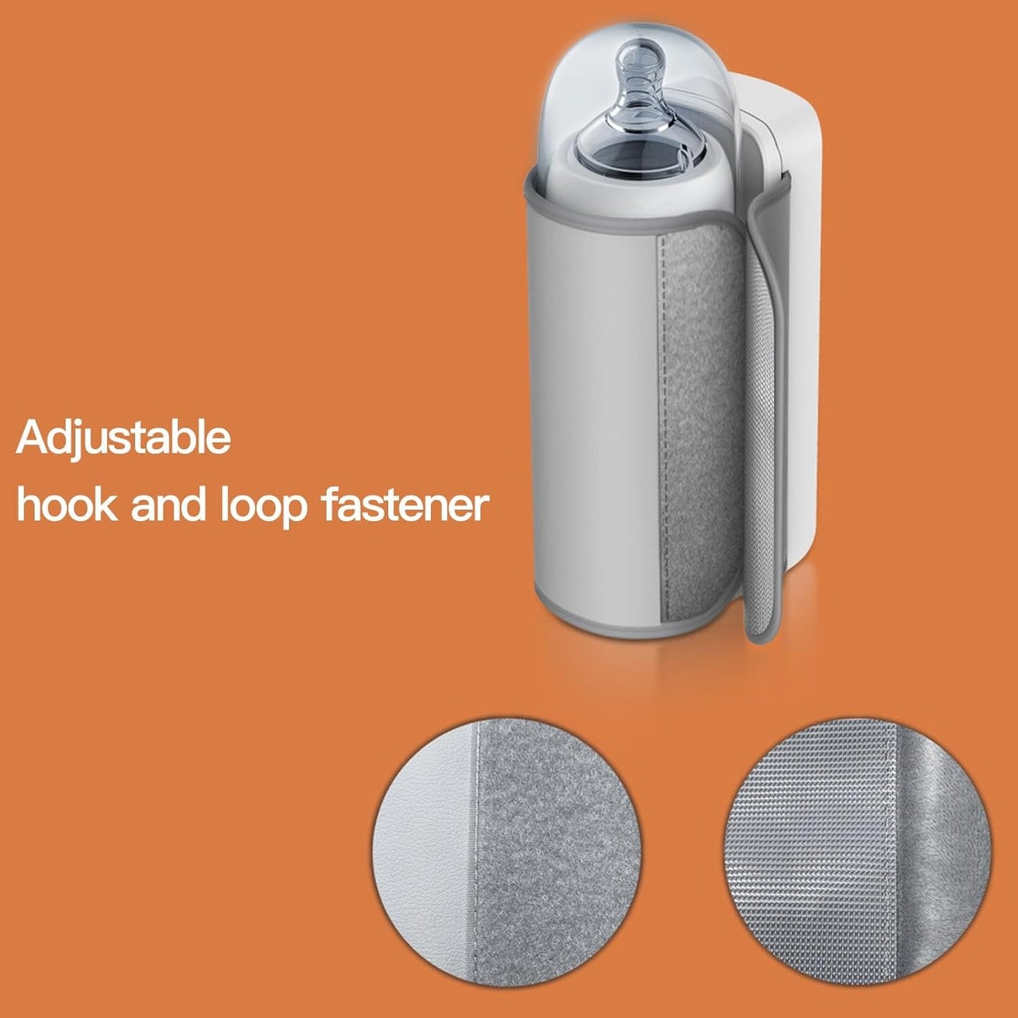 Portable Rechargeable Baby Bottle Warmer – Fast Heating, USB Powered, 6 Temperature Settings