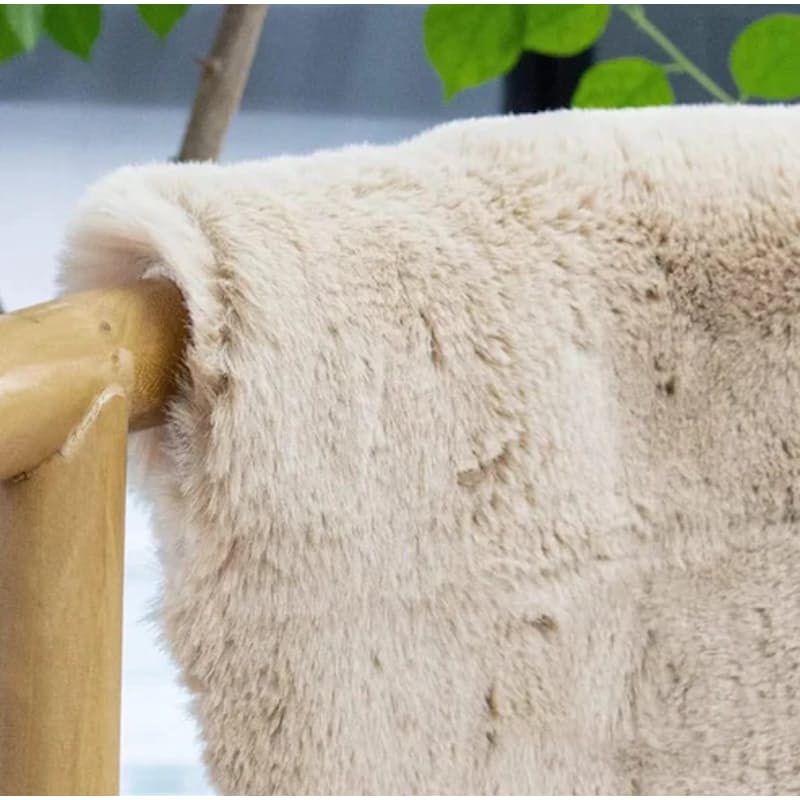 MHome Super Soft Faux Fur Shaggy Rug – Fluffy Anti-Skid Carpet Mat for Bedroom, Living Room & Entrance