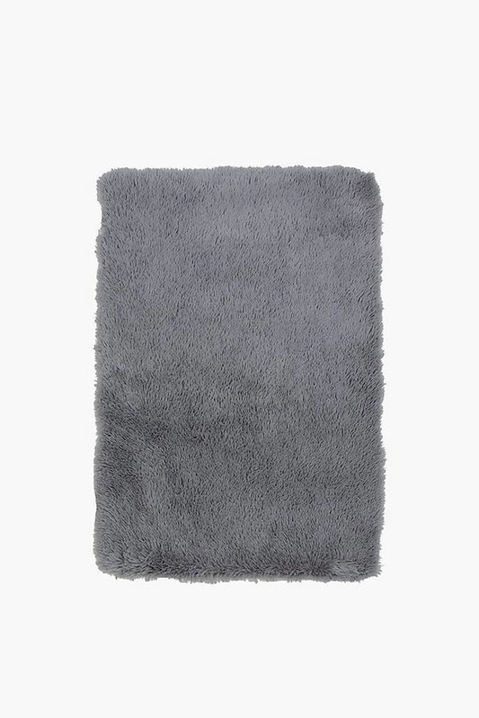 MHome Super Soft Faux Fur Shaggy Rug – Fluffy Anti-Skid Carpet Mat for Bedroom, Living Room & Entrance
