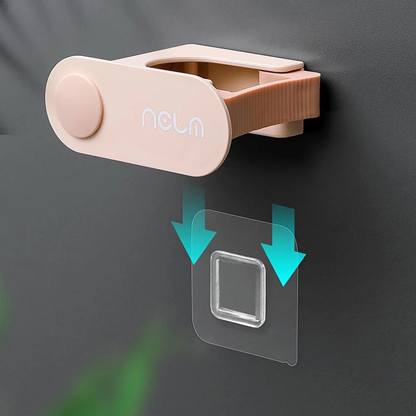 Self-Adhesive Wall-Mounted Utility Holder – Mop, Broom & Tool Organizer Clip
