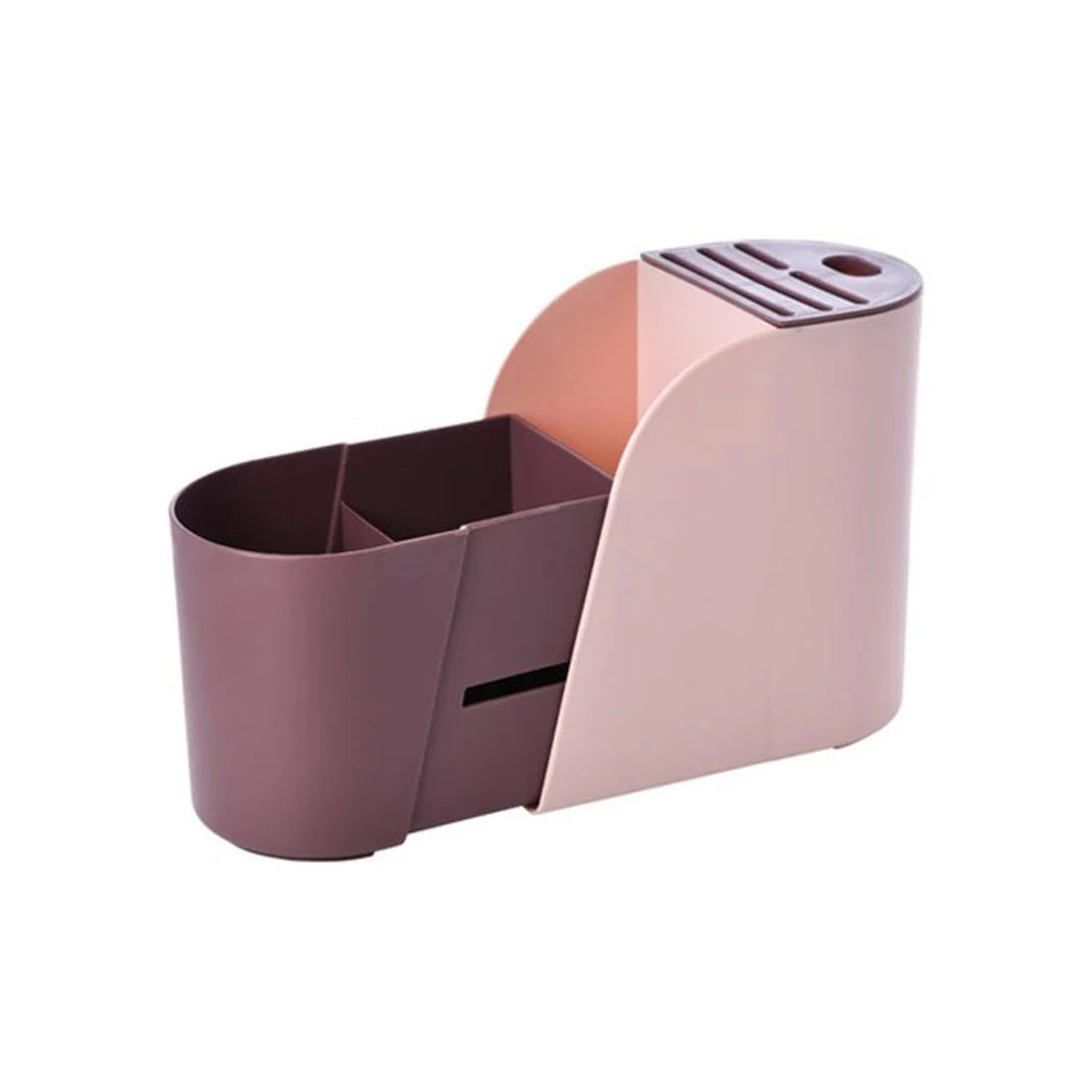 MHome Multifunctional Retractable Cutlery & Knife Storage Rack – Adjustable with Drainage Base
