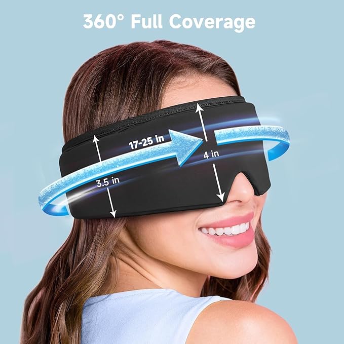Cold Compress Eye Mask Cooling Gel Mask for Migraines Dark Circles
