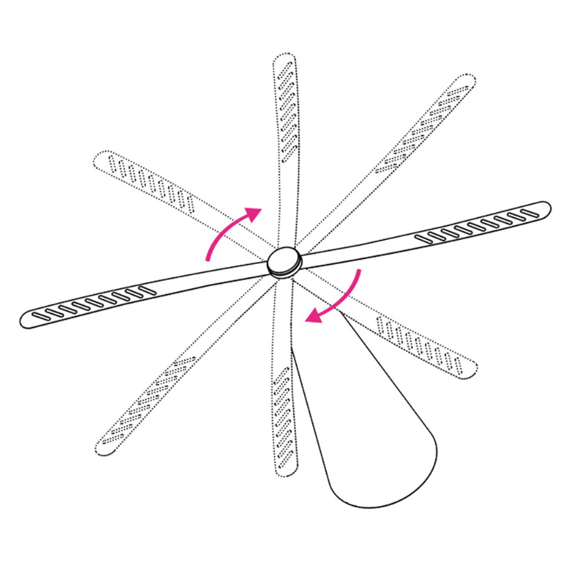 Fly Fan – Portable Fly Repellent Fan for Indoor & Outdoor Bug-Free Dining