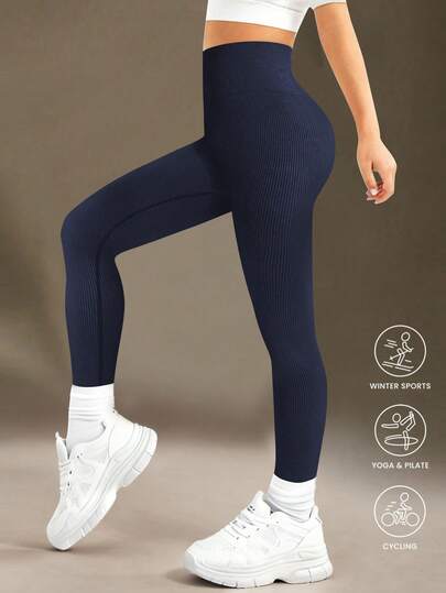 Winter Warmers Ladies Thermal Ribbed Leggings-Various Colours