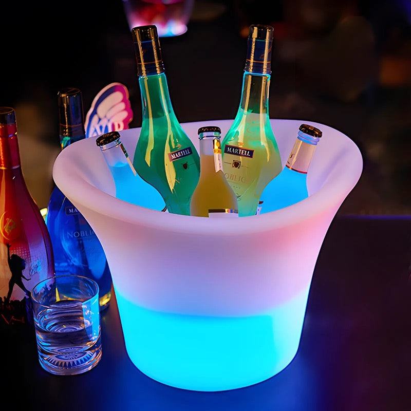 LED Ice Bucket with Bluetooth Speaker – 7 Colours Changing Luminous Dr ...