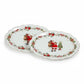 MHome Christmas Feast Set of 2 Piece Oval Plates
