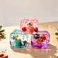 Christmas Ice Cube Squishy Toys, Festive Squeeze Fidget with Holiday Figures