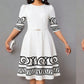 Ladies Elegant Fit-and-Flare MIDI Dress-Various Colours