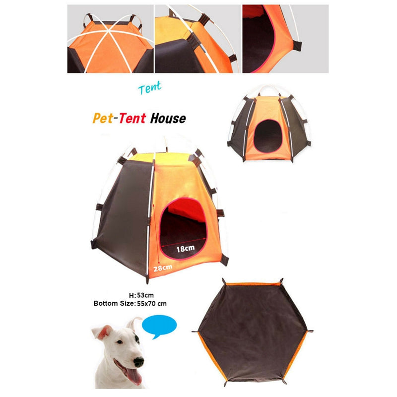 Outdoor Pet Tent Dog Cat Portable Camping Sun Shelter Waterproof