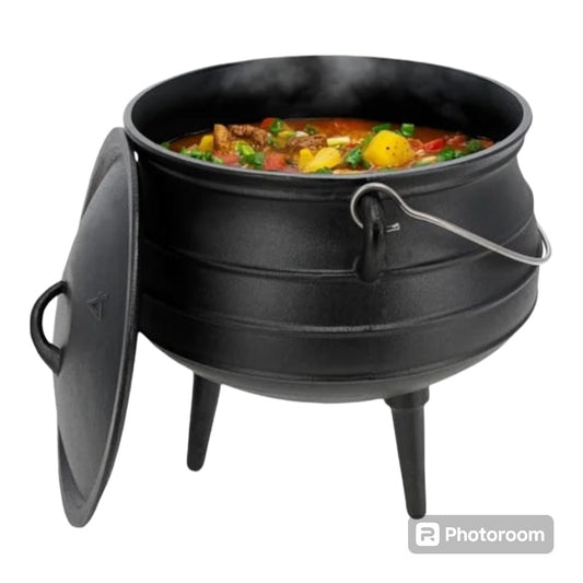 Potjie Pot Cast Iron 3-Legged No.10 28L