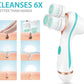 MTech Rechargeable Facial Cleansing Spin Brush with 2 Exfoliating Brush Heads - Waterproof Face Spa 3D Rotary Cleansing Design for Gentle Exfoliation and Deep Scrubbing