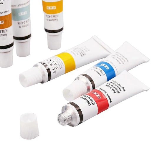 18 Colours Acrylic Drawing Paints Set 12ml Tubes
