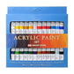 18 Colours Acrylic Drawing Paints Set 12ml Tubes