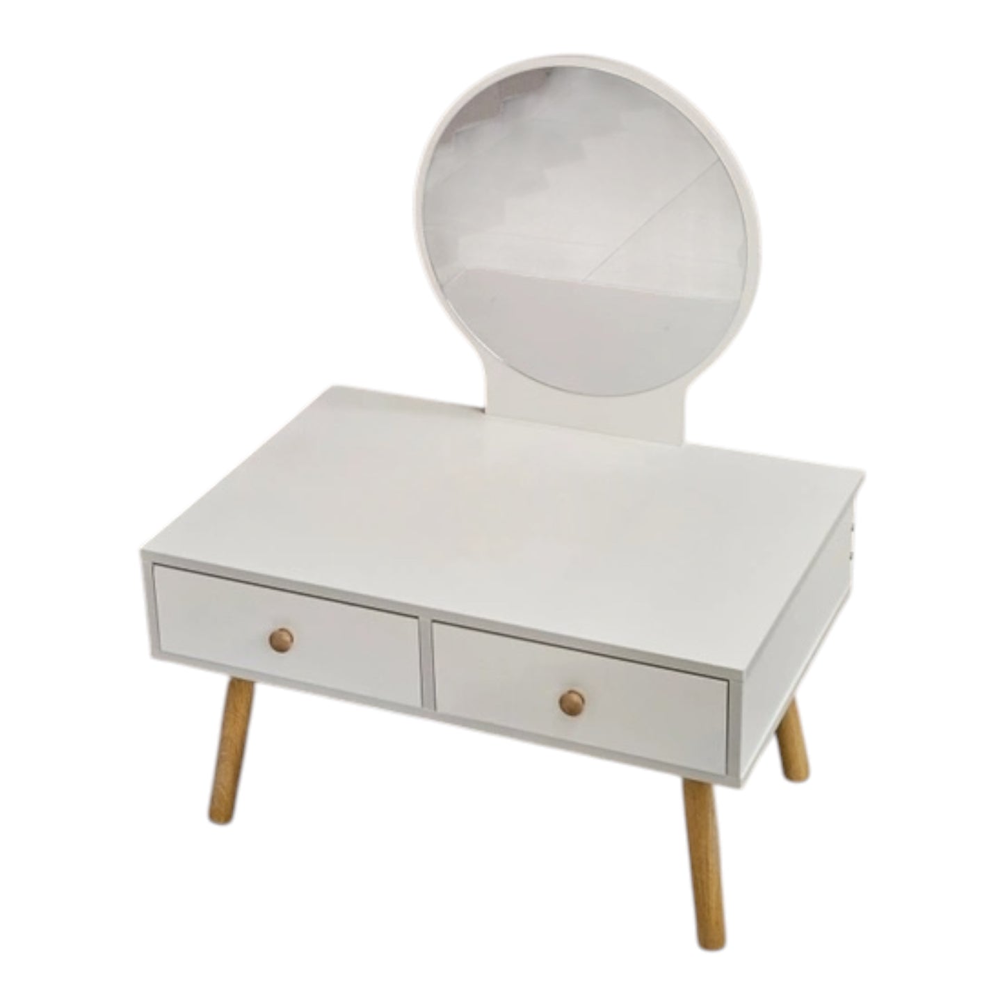 MFurn Vanity Table Makeup With Mirror  – White