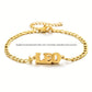 Zodiac Sign Name Bracelet 18K Gold Plated