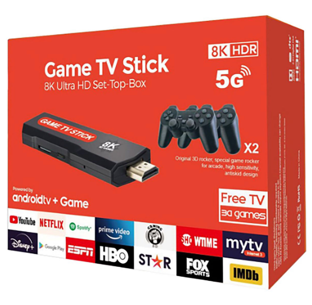 MTech Ultra HD Game Console TV Stick Android Media Player 5G 8K