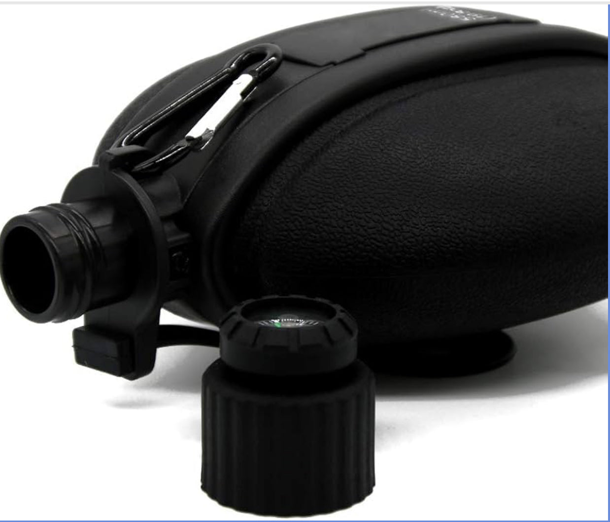 MHome Foldable Silicone Water Bottle With Compass - Retractable Portable Design For Camping Hiking Outdoor Adventures Leakproof -Various Colours