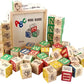 Education Wooden ABC Blocks 48pc Set