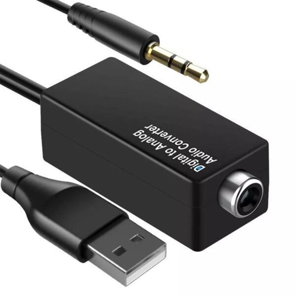 Digital to Analog Audio Converter Coaxial DAC Audio Decoder with RCA C ...