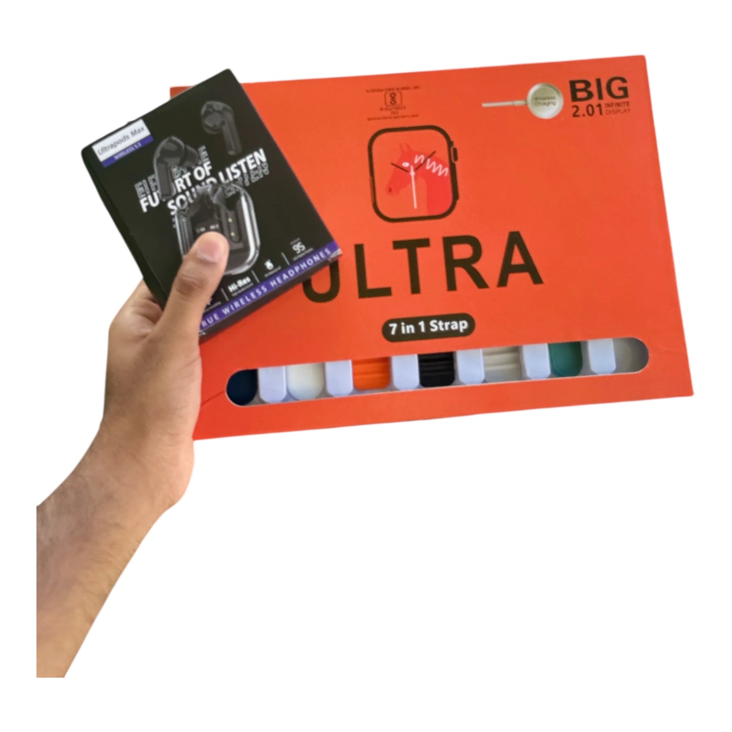 Mtech Smart Ultra Watch Combo 7-1 Strap With Bonus Free BT Headset-Black November Deal