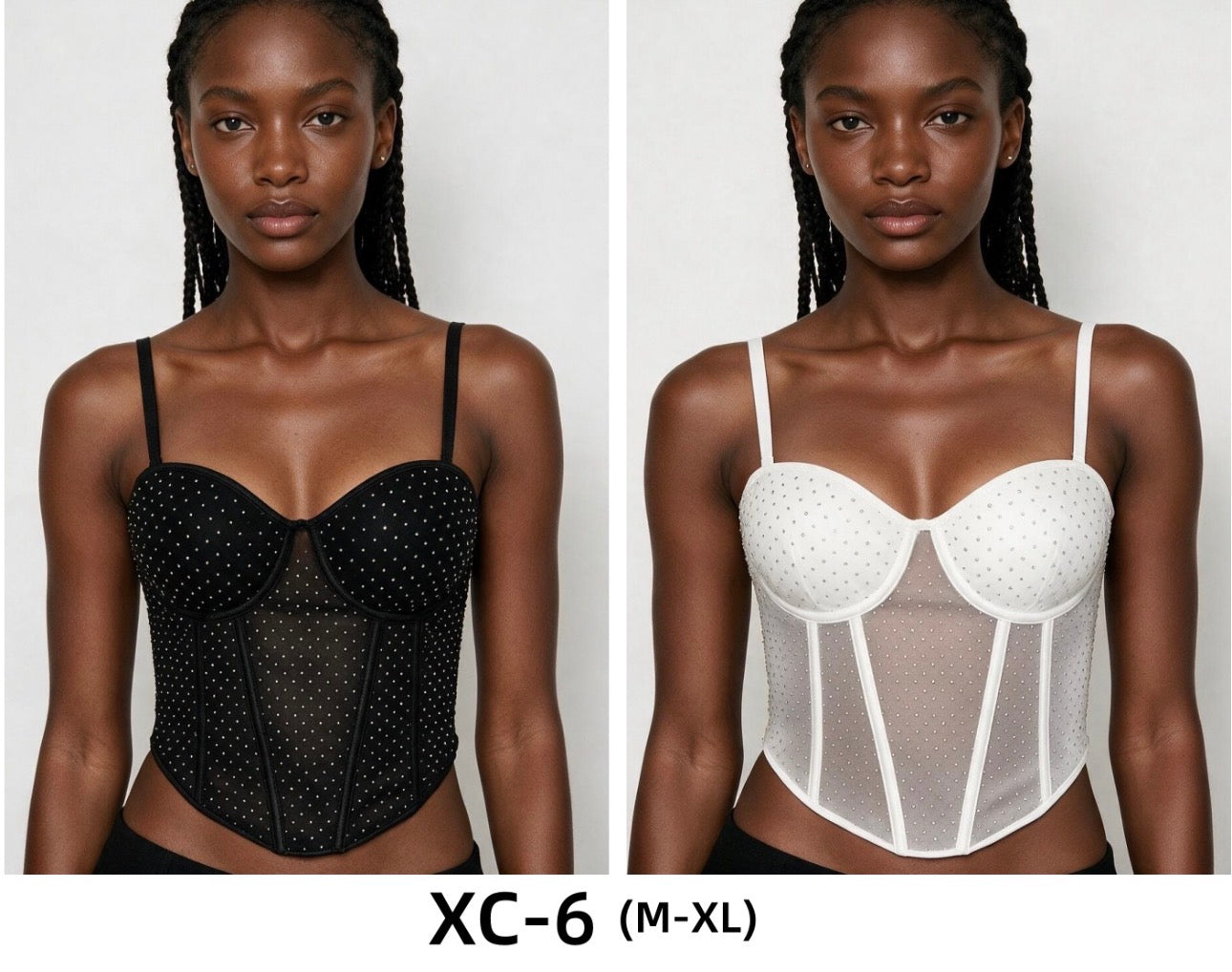 Ladies Sweetheart Neck Crop Tube Top Corset-Various Colours