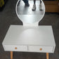 MFurn Vanity Table Makeup With Mirror  – White