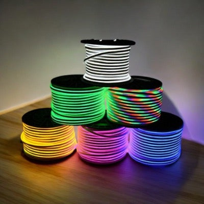 Neon Flexible Light Strip Rope Wall Bar Shop Open Sign 12Volt In/Outdoor Application- Various Colours 50M